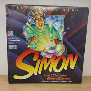 Vintage 1997 Simon Electronic Game - Clear Case‎ w/Original Box And Instructions
